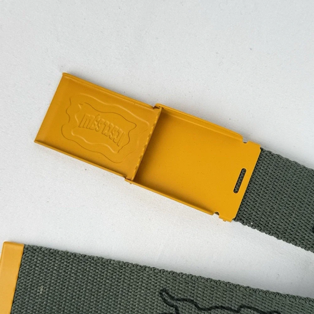 Billionaire Boys Club x Ice Cream Green Running Dog Nylon Belt Metal Buckle 52